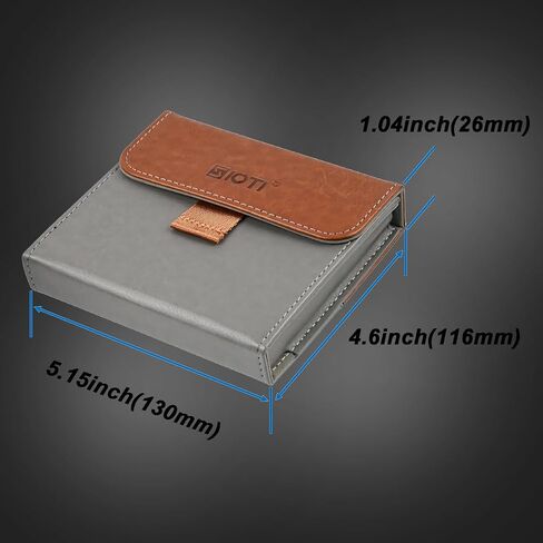 SIOTI Camera 100 * 100mm Square Filter Case 3 Pockets, Leather Filter Pouch, Compatible with 100mm*100mm Square ND/GND/Colorful Filter in Kuwait