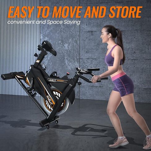 Exercise Bike-Indoor Stationary Bike for Home Gym,Workout Bike With Belt Drive,Cycling Bike With Digital Display & Comfortable Seat Cushion,Black Red in Saudi Arabia