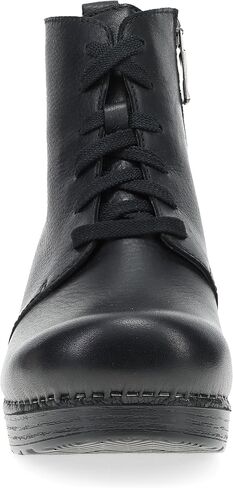 Dansko Sigourney Classic Stapled Clog in Lace-Up Boot Style for Women - Anti-Fatigue Rocker bottom promotes Forward Foot Motion in Saudi Arabia