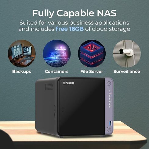 QNAP TS-432X-4G-US 4 Bay 10GbE Desktop NAS مع معالج ARM Alpine AL524 رباعي النواة وذاكرة وصول عشوائي DDR4 سعة 4 جيجابايت (بدون أقراص) in Kuwait