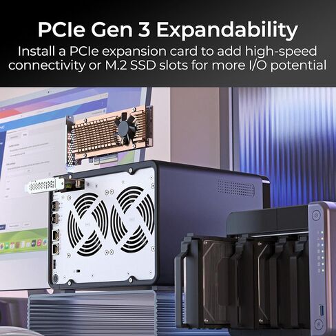 QNAP TS-432X-4G-US 4 Bay 10GbE Desktop NAS مع معالج ARM Alpine AL524 رباعي النواة وذاكرة وصول عشوائي DDR4 سعة 4 جيجابايت (بدون أقراص) in Kuwait