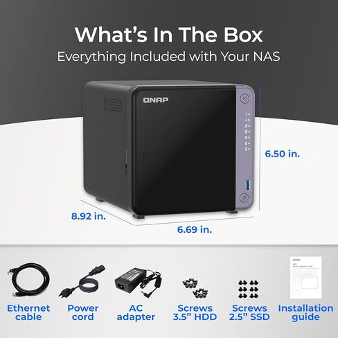 QNAP TS-432X-4G-US 4 Bay 10GbE Desktop NAS مع معالج ARM Alpine AL524 رباعي النواة وذاكرة وصول عشوائي DDR4 سعة 4 جيجابايت (بدون أقراص) in Kuwait