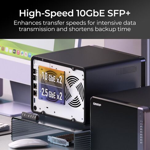 QNAP TS-432X-4G-US 4 Bay 10GbE Desktop NAS with ARM Alpine AL524 Quad-core Processor and 4 GB DDR4 RAM (Diskless) in Saudi Arabia