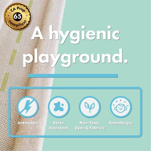 سجادة لعب IVI ثلاثية الأبعاد مقاس 71 × 52.5 بوصة سجادة أرضية تعليمية ناعمة لحركة المرور باللون الأخضر لغرفة النوم أو غرفة الأطفال أو غرفة اللعب، كبيرة in Kuwait