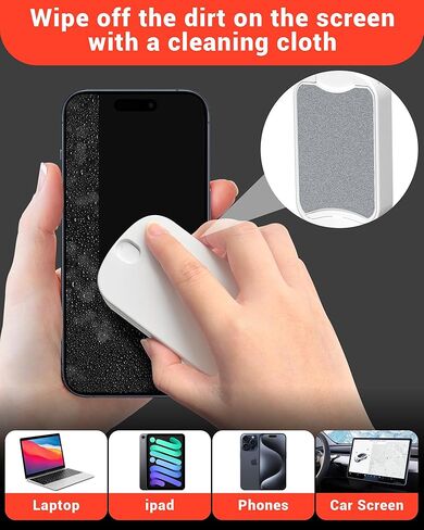 Screen Cleaner Spray and Wipe for Laptops, Car Screen Cleaner for Tesla, Phone Screen Cleaner for MacBook, Computer Screen Cleaner Kit, Keyboard Cleaning Brush with Key Puller in Kuwait