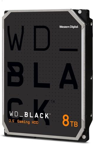 Western Digital 8TB WD_Black Performance Internal Hard Drive HDD - 7200 RPM, SATA 6 Gb/s, 256 MB Cache, 3.5" - WD8002FZBX in Saudi Arabia