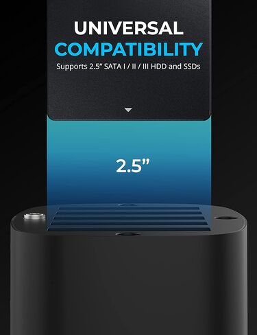 محطة إرساء SABRENT ذات 5 فتحات USB 3 RAID لمحركات الأقراص الصلبة SATA ومحركات أقراص الحالة الثابتة مقاس 2.5 بوصة (DS-5RSS) in Kuwait