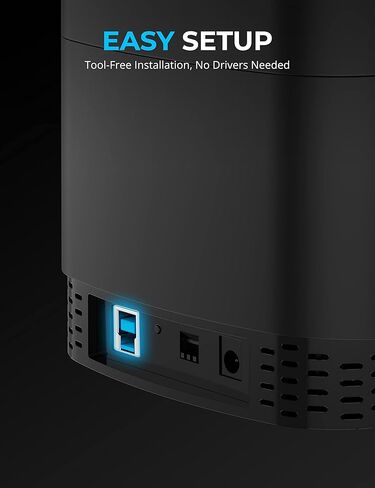 محطة إرساء SABRENT ذات 5 فتحات USB 3 RAID لمحركات الأقراص الصلبة SATA ومحركات أقراص الحالة الثابتة مقاس 2.5 بوصة (DS-5RSS) in Kuwait