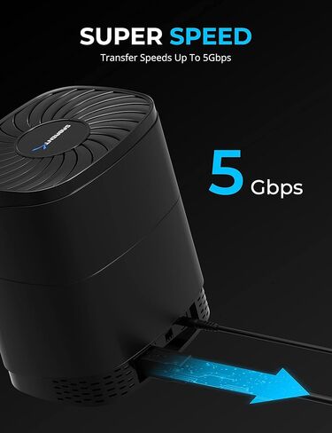 محطة إرساء SABRENT ذات 5 فتحات USB 3 RAID لمحركات الأقراص الصلبة SATA ومحركات أقراص الحالة الثابتة مقاس 2.5 بوصة (DS-5RSS) in Kuwait
