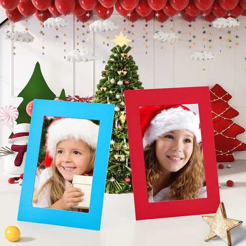 50 حزمة من إطارات الصور الورقية مقاس 4x6 بوصة، إطار صور من الورق المقوى متعدد الألوان لتزيين العودة إلى المدرسة، صورة من الورق المقوى nDIY، تظهر الصور العائلية، وديكور الحرف اليدوية للمدرسة والمكتب (10 ألوان) in Kuwait