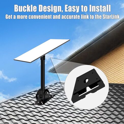 Starlink Generation 3 Heavy Duty Pivot Roof Mount Kit, Starlink Roof Mounting Kit for Starlink Internet Kit Satellite Compatible with Gen3 / V3 Starlink Standard Dish, Starlink Accessories in Saudi Arabia