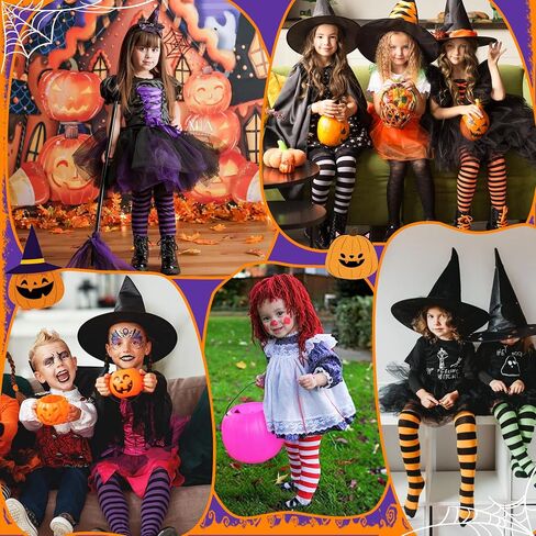 American Trends Halloween Girls Tights Toddler Striped Tights Ultra-Soft Baby Girl Leggings Witch Tight in Saudi Arabia