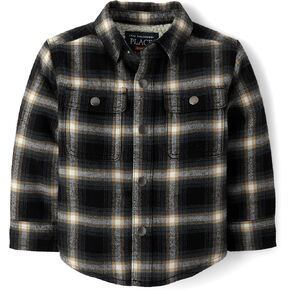 The Children's Place Baby Boys' Cozy Sherpa Lined Shacket