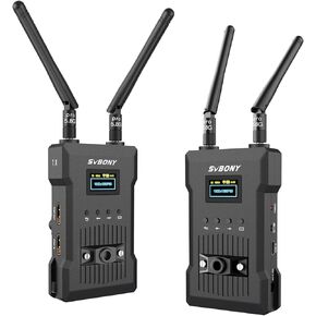 SVBONY ST1 Wireless Video Transmission System, Wireless HDMI Transmitter and Receiver, Wireless HDMI 4k with 0.06S Low Latency, 9 Channels for Live Streaming Videographer Filmmaker