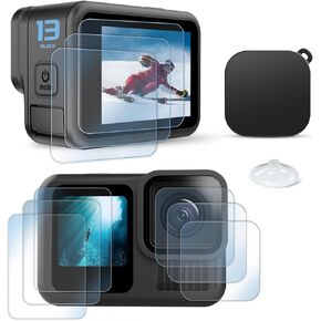 FitStill [10Pcs] LCD Screen Protector Appliable for Go Pro Hero 13 Black,Tempered Glass Screen Cover Only for Hero 13 Black Action Camera Accessories,Ultra HD 9H Hardness,Scratch Resistant