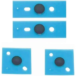 WESAPPINC Laptop Rubber Feet Replacement for Microsoft Surface Laptop 3 4 5 Anti Slip Laptop Bottom Case Rubber Strips Pads (Black)