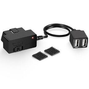010-12530-23 كابل طاقة ثابت obd-ii لسلسلة Garmin Dash Cam Series 46، 47، 56، 57، 66W، 67W، Mini، Mini 2، Tandem - يناسب منفذ Obd-II الخاص بالمركبة، سهل التوصيل والتشغيل يضمن 24/7 Dash عملية كام
