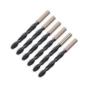 Straight Shank Twist Drill Bits，6.5mm Stainless Steel High Speed Steel 6542 Drill Bits for Stainless Steel Cast Iron Aluminum Alloy Wood Plastic and Other Materials(6 Pcs)