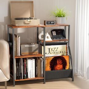 Record Player Stand, Record Player Table, Record Player Stand with Vinyl Storage, Vinyl Player Stand, Record Player Table with Album Storage, Table for Record Player