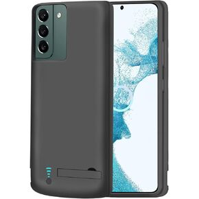 RUNSY Battery Case for Samsung Galaxy S22, 4800mAh Rechargeable Extended Battery Charging Charger Case, Add 100% Extra Juice, Not Compatible with S22+ or S22 Ultra (6.1 inch) Black