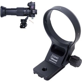 iShoot Lens Collar Tripod Mount Ring Compatible with Nikon Z 28-400mm F4-8 VR & Z 70-180mm F2.8, Support Vertical Shoot, Arca-Swiss Fit Quick Release Plate Bracket for Arca Fit Head Clamp & Stabilizer