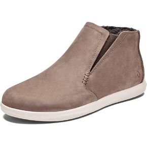 OLUKAI Hawai'iloa Manu Hope Women's Booties, Soft & Comfortable Waterproof Full-Grain Leather, Elastic Gore Panels for Customized Fit & Wet Grip Rubber Soles