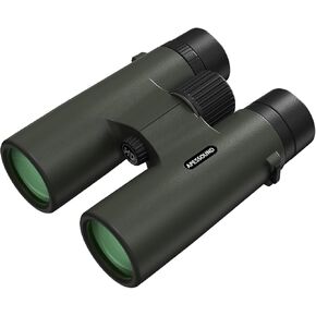 10x42 Binoculars - HD Optical System, Fully Multi-Coated Lens and BAK4 Prism, IPX7 Nitrogen-Filled Waterproof, Fogproof, Shockproof, Rubber Armoring, Tripod Adaptable, with Carrying Bag