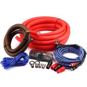 0 Gauge amp Wiring kit,Car Audio Amplifier Installation Wiring Systems KIT,Make Connections and Brings Power to Your Radio,subwoofer Wiring kit