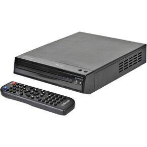 Craig CVD516 Compact Prgressive Scan DVD Player with Remote in Black | Compatible with DVD-R/DVD-RW/JPEG/CD-R/CD-R/CD | Progressive Scan | Up-Convert to 1080p |