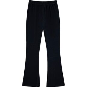 Toddler Girl Flare Pants Leggings for Girls Black Fleece Lined Warm Bell Bottoms Leggings Wide Leg Pants in Kuwait