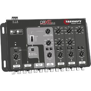 Taramps Crx5 Plus Electronic 5 Way Crossover Rca 4 Channel 1 Pass Tru 9.3 Volts Rms معالج صوت السيارة معادل ستيريو رائع لتعزيز صوت الجهير المنخفض/العالي in Kuwait
