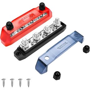 نكص BB46P-38 شريط الحافلة 4 × 3/8 "ترصيع 6 × #8 محطات المسمار كتلة توزيع الطاقة مع مسامير الفولاذ المقاوم للصدأ زوج بسبار البطارية البحرية للسيارات in Kuwait