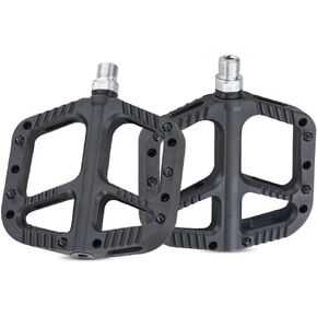 Mountain Bike Pedals Adult,Nylon Bicycle Pedals of 9/16 inch，1DU BMX Pedals Bicycle Accessories