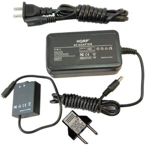 HQRP AC Power Adapter Kit Compatible with Nikon 1 V2 14.2 MP HD Digital Camera EP-5D EN-EL21 27606 27607 27602 27604 + Euro Plug Adapter