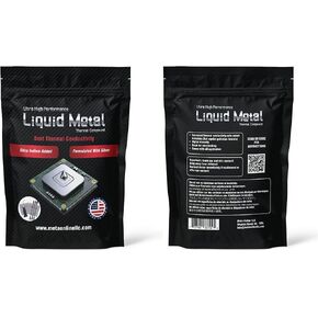 Meta Online Liquid Metal Thermal Paste 5 Gram Pack - 130 W/m'K - Highest Thermal Conductivity - Made in USA - Great for ps5, CPU, Gpu - 5 Grams Eco Package - Ready to Apply