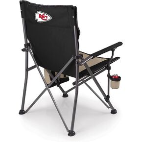 PICNIC TIME NFL Unisex-Adult NFL Big Bear XXL Camp Chair with Cooler, Heavy Duty Beach Chair, 500 lb Capacity Camping Chair with Carry Bag, NFL Team Logo