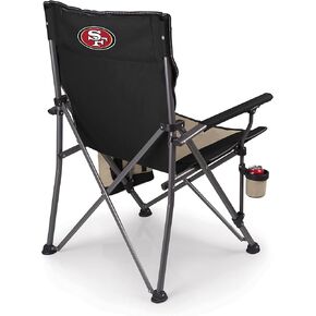 PICNIC TIME NFL Unisex-Adult NFL Big Bear XXL Camp Chair with Cooler, Heavy Duty Beach Chair, 500 lb Capacity Camping Chair with Carry Bag, NFL Team Logo