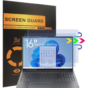 2 Pack 16 inch Screen Protector for Lenovo Yoga 7i 16, Anti Blue Light Glare Screen Protector for Lenovo Yoga 7i 16 2-in-1 Laptop, Filter Out Blue Light and Relieve Eye Strain to Help You Sleep Better