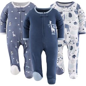 The Peanutshell Baby Boy Sleepers, Sleep and Play Baby Pajamas for Boys, Pjs, Newborn, 0-3, 3-6, 6-9 Months Infant Clothes