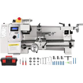 VEVOR Mini Metal Lathe, 8"x14", Mini Lathe Machine 2250 PRM Variable Speed Change, Precision Mini Lathe 650W Metal Working Lathe, Small Metal Lathe, Milling Machine for Various Types of Metal Turning