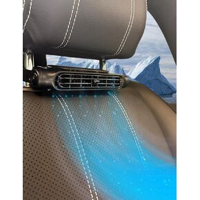 USB Car Cooling Fans Back Seats Cooling Fans Multiple Speed Cold Air Blow Adjustable Direction Fans,Black Slient Back Seat Fans for Baby Kids Pets Passengers for Sedan SUV RV Truck
