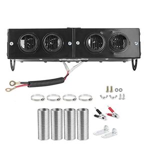 - Car Heater Fan Defroster 12V 800W 4 Hole Auto Car Defrost Defogger Demister Black