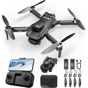 Drone with Camera for Adults 1080P with Brushless Motor Gravity Sensor,5GHz WIFI Transmission,90° Adjustable Camera,360° Flip, RC Quadcopter Drone for Adults Beginners Kids,BC6C FPV Drone with Carrying Case