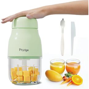 Baby Food Maker, Green Baby Food Blender, 10oz Baby Food Puree Maker, Food Processor for Baby Food Fruit Vegetable Meat, 10-Second Quick Soft Food Prep for Baby