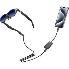 One Lite for iPhone 15 Pack: XR Glasses & USB- C XR Charging Adapter: Seamless Support on Spatial Video, VR Features Compatible with iPhone 15, Charge and Play. in Kuwait