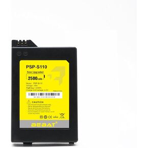 PSP-S110 Battery,2500mAh Hign Capacity for Sony PSP 2000/3000 PSP-S110 Console,Rechargeable Battery Lithium Ion Battery Pack Replacement