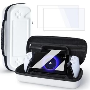 Case for Playstation Portal with 2 Pack Screen Protector, Carrying Case for PS Portal Remote Player, Portable Protective Travel Carry Case for PS5 Portal Console and Accessories