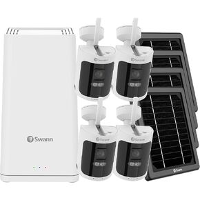 AllSecure650™ 2K Wireless Security Kit with 4 x Wire-Free Cameras & Power Hub NVR