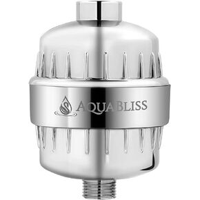 AquaBliss High Output Revitalizing Shower Filter - Reduces Dry Itchy Skin, Dandruff, Eczema, and Dramatically Improves The Condition of Your Skin, Hair and Nails - Chrome (SF100)