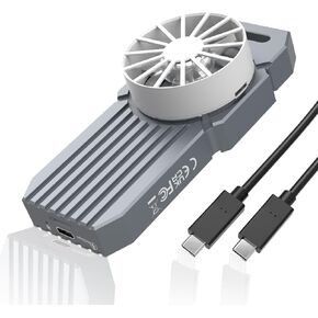 MAIWO 40Gbps M.2 NVMe SSD Enclosure USB4 Type-C to 2280 NVMe Adapter Built-in Turbo Fan Support Thunderbolt3/4 USB4/3.0/2.0 Tool Free 8TB Capacity Aluminum Alloy Case (K1695F)
